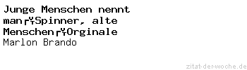 Zitat von Autor b.z.w. Quelle Marlon Brando auf zitat-der-woche.de - Spruch, Weisheit oder Zitat gratis